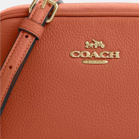 COACH NWT Mini Jamie Camera Bag Sunset Colour Cross Body Purse Pebble Leather - Picture 5 of 8